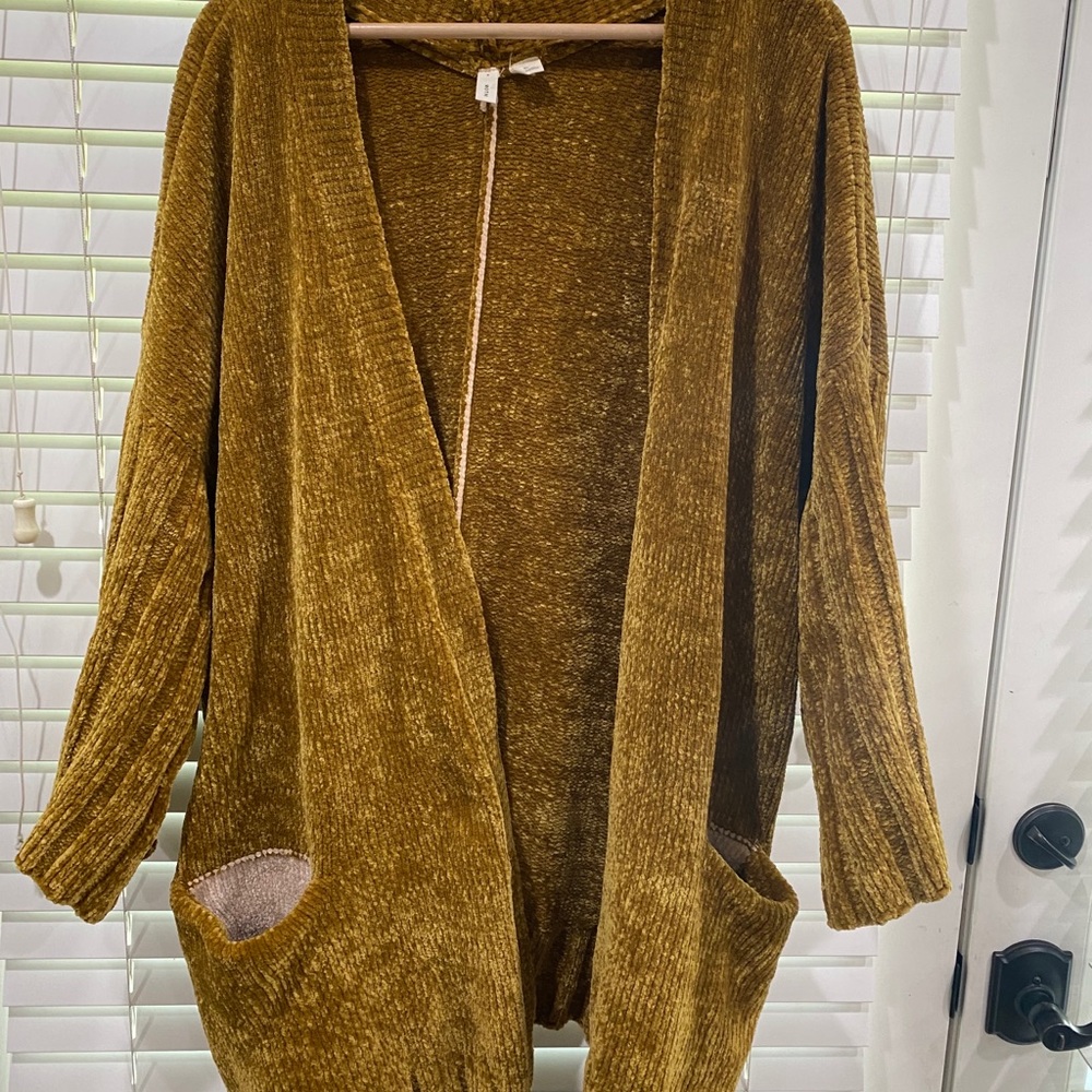 Anthropologie Moth oversized chenille cardigan